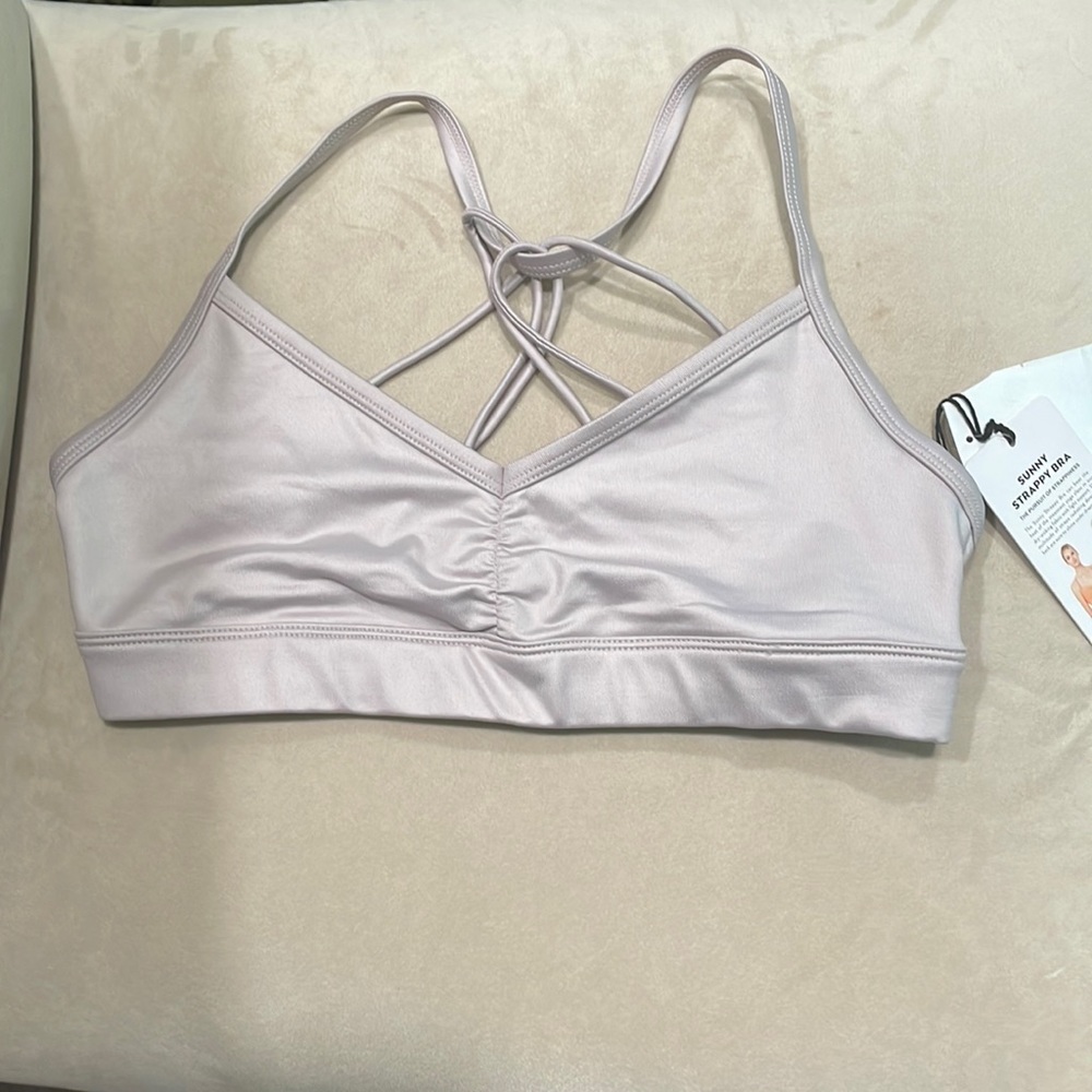 Alo sunny strappy bra size s - nwt